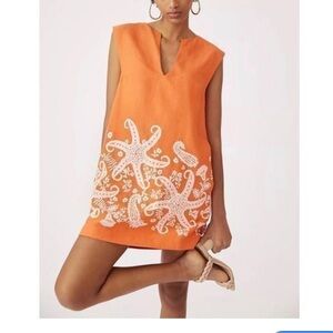 Maeve by Anthropologie Orange Dress Size M